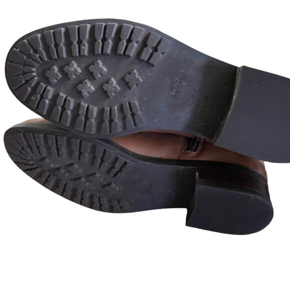 Coach Brown Leather Boots size 5.5 excellent like new Easton semi matte calf - Picture 3 of 5